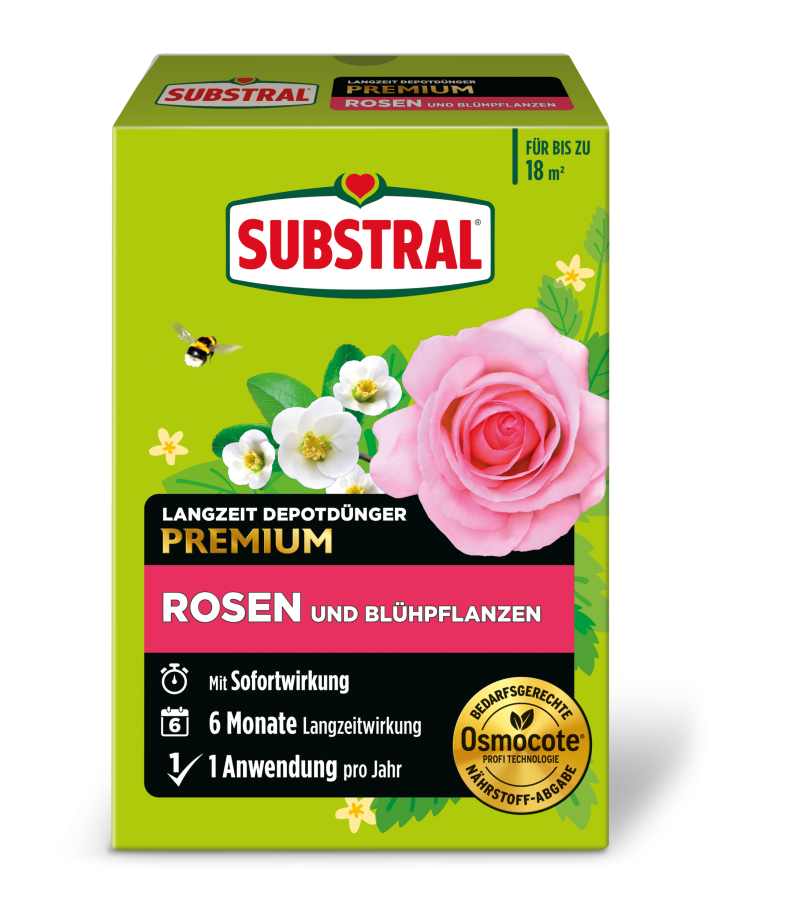 SUBSTRAL OSMOCOTE dolgotrajno gnojilo za vrtnice in cvetoče rastline, 750g