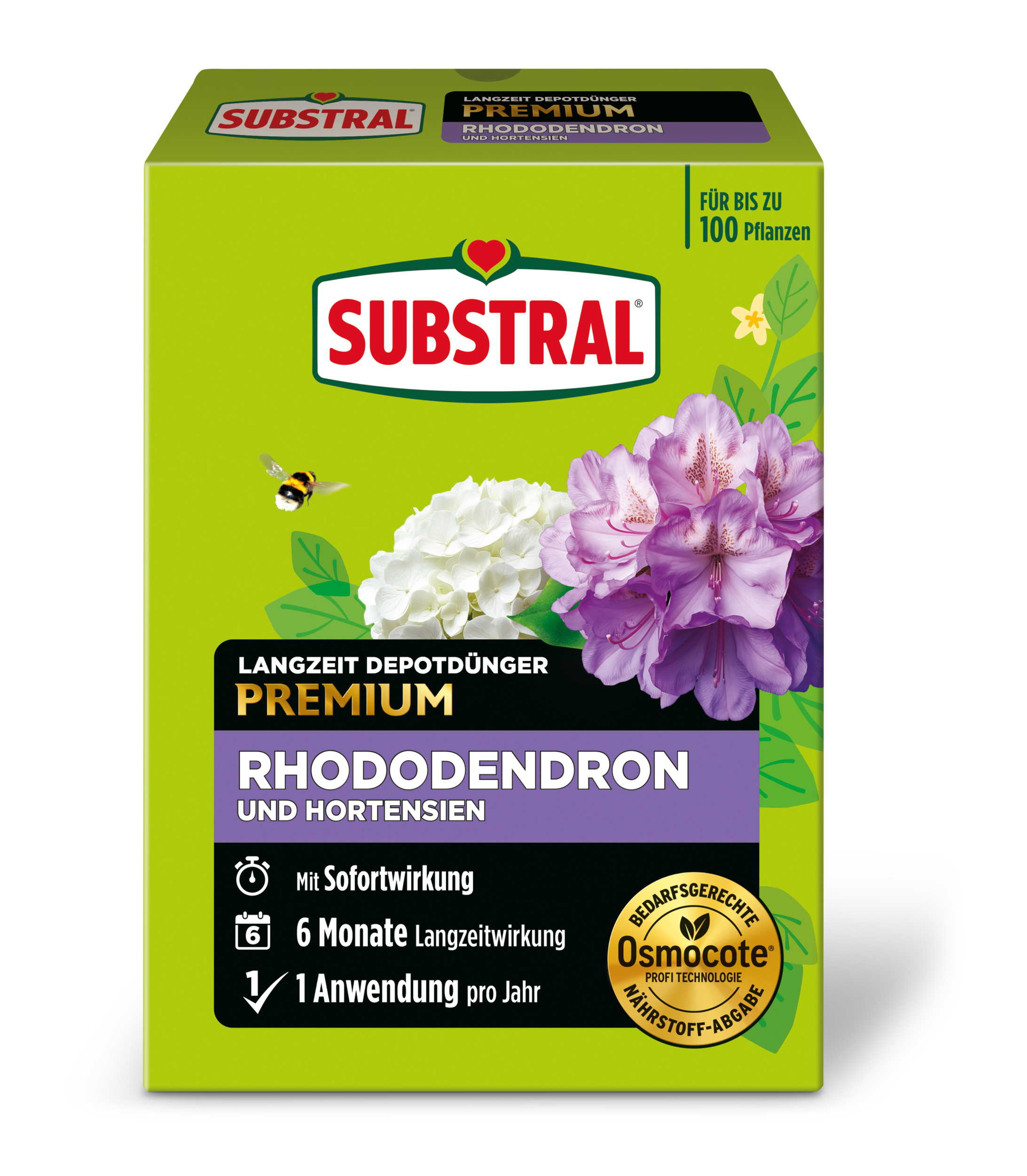 SUBSTRAL OSMOCOTE dolgotrajno gnojilo za rododendrone in hortenzije, 750g