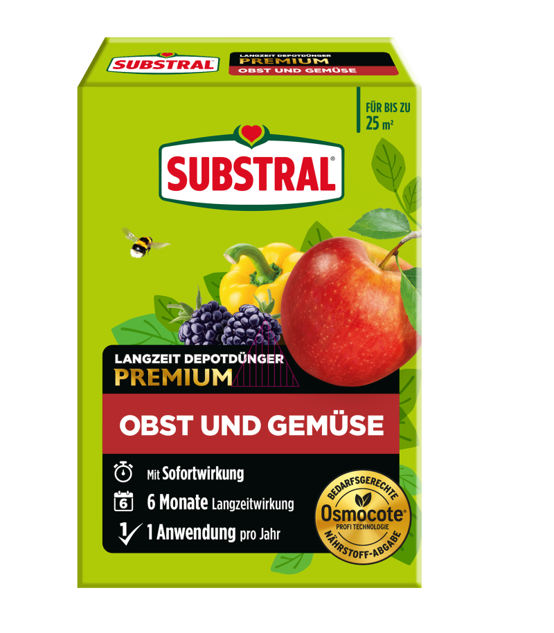 SUBSTRAL OSMOCOTE dolgotrajno gnojilo za zelenjavo in sadje, 750 g