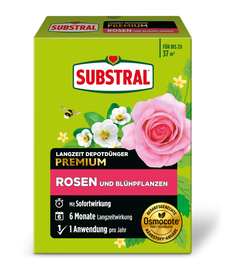 SUBSTRAL OSMOCOTE dolgotrajno gnojilo za vrtnice in cvetoče rastline, 1.5 kg