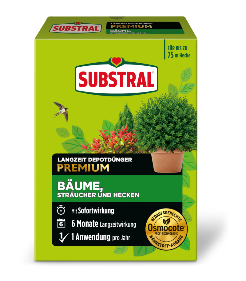 SUBSTRAL OSMOCOTE dolgotrajno gnojilo žive meje, 1.5 kg
