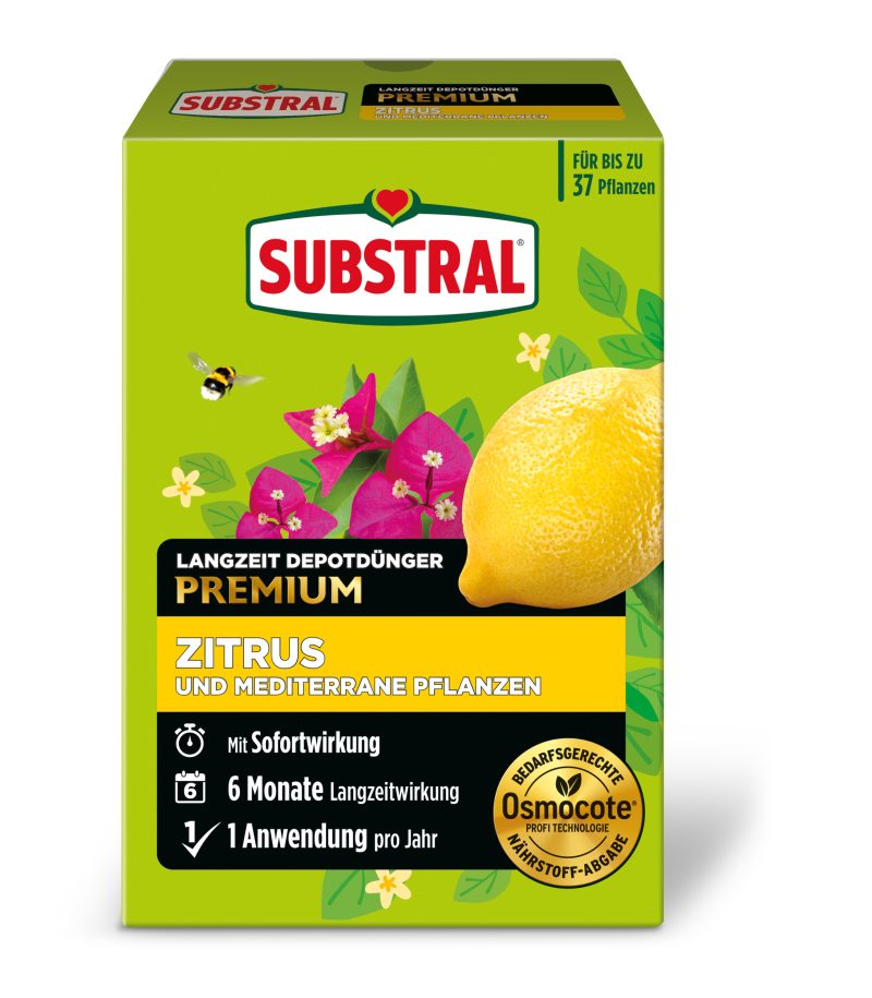 SUBSTRAL dolgotrajno gnojilo Osmocote za citruse in mediteranske rastline, 750g